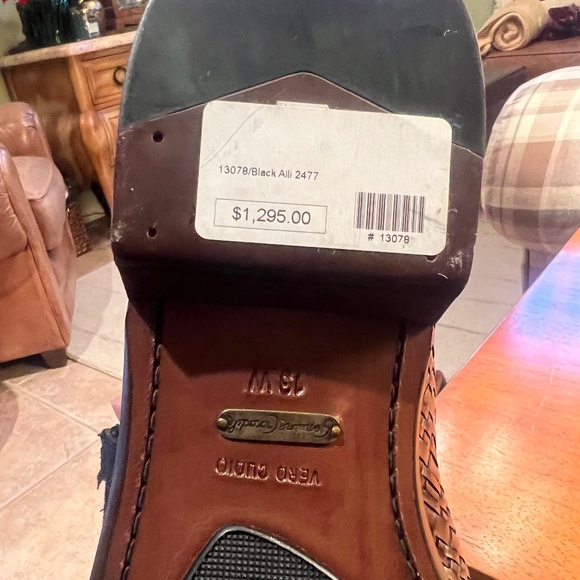 NEW* Giorgio’s of Palm Beach Brown Crocodile Men’s Loafers Shoes Size 13W